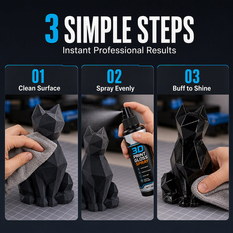 🎉 2026 Sale — Over 6,000 Sold! 🖨️ Tired of layer lines ruining your 3D prints? One coat of this gloss spray melts them away — quick-dry, smooth finish, pro results without the sanding marathon. ✨