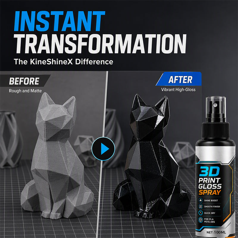 🎉 2026 Sale — Over 6,000 Sold! 🖨️ Tired of layer lines ruining your 3D prints? One coat of this gloss spray melts them away — quick-dry, smooth finish, pro results without the sanding marathon. ✨