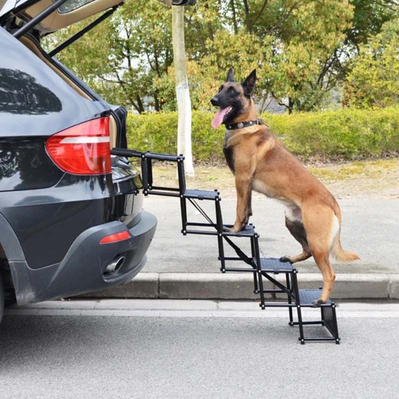 ⏳Time-Limited Special⏰Portable Foldable Non-Slip Dog Car Stairs – Heavy-Duty Support, Reinforced Grips & Compact Design ✨