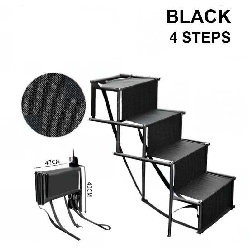 ⏳Time-Limited Special⏰Portable Foldable Non-Slip Dog Car Stairs – Heavy-Duty Support, Reinforced Grips & Compact Design ✨