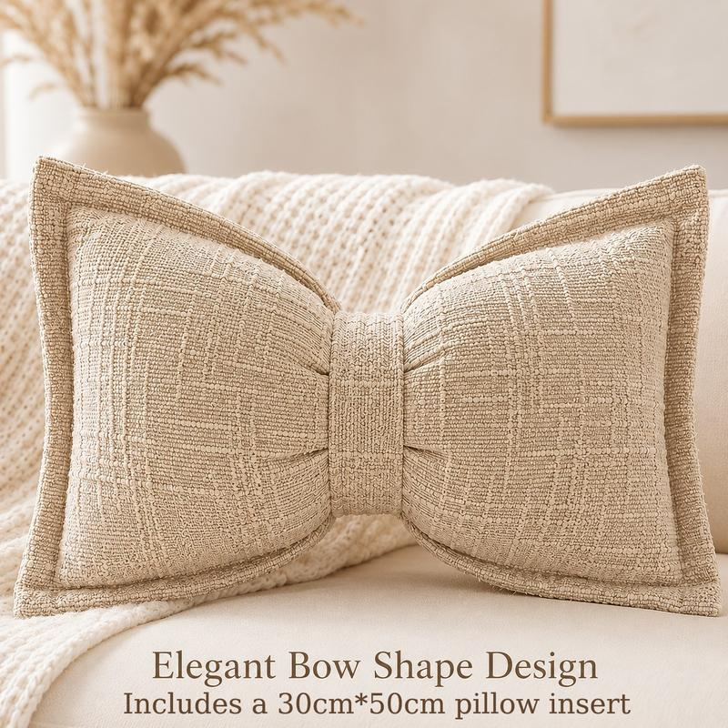 🛋️ Soft Chenille Bow-Shaped Throw Pillow – Ultra-soft, plush & decorative – Perfect for sofas, beds & cozy corners ✨