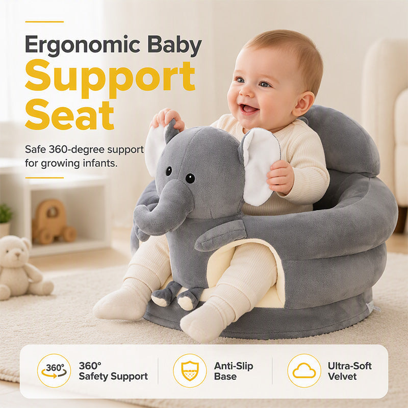 🎉 2026 Sale — Over 18,000 Sold! 👶 Cartoon Baby Support Sofa – Safe Sitting Training Seat, Cozy Design, Helps Little Ones Sit Steady ✨