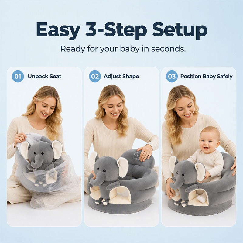 🎉 2026 Sale — Over 18,000 Sold! 👶 Cartoon Baby Support Sofa – Safe Sitting Training Seat, Cozy Design, Helps Little Ones Sit Steady ✨