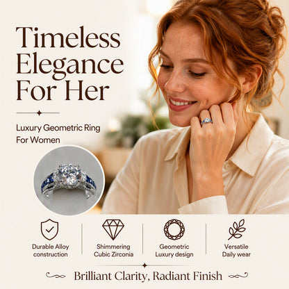 ⏳🔥LIMITED-TIME 50% OFF! ⏰💍✨ Elegant Cubic Zirconia Cocktail Ring