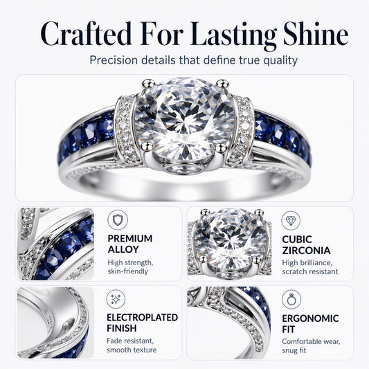 ⏳🔥LIMITED-TIME 50% OFF! ⏰💍✨ Elegant Cubic Zirconia Cocktail Ring