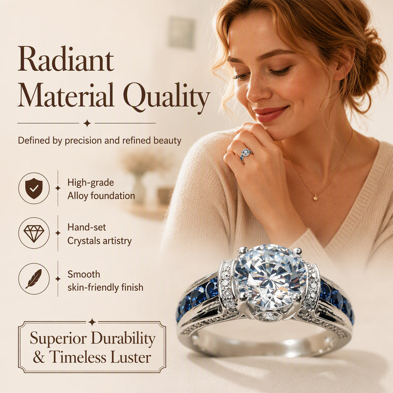 ⏳🔥LIMITED-TIME 50% OFF! ⏰💍✨ Elegant Cubic Zirconia Cocktail Ring
