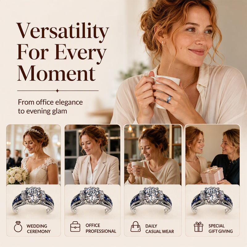 ⏳🔥LIMITED-TIME 50% OFF! ⏰💍✨ Elegant Cubic Zirconia Cocktail Ring