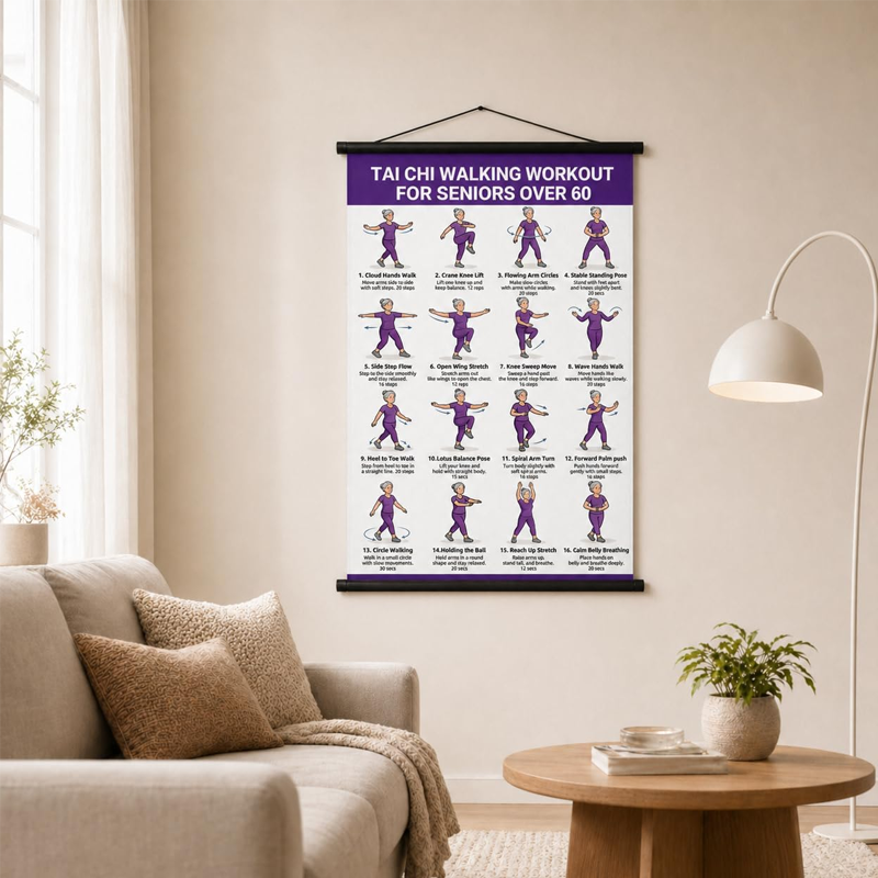 🏆Flash Sale⚡50K+ SOLD! Almost Gone-💥⏰Tai Chi Workout Poster for Seniors