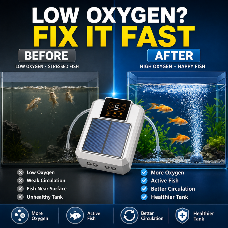 📢📢50% OFF !! ⏰Portable Aquarium Oxygen Pump