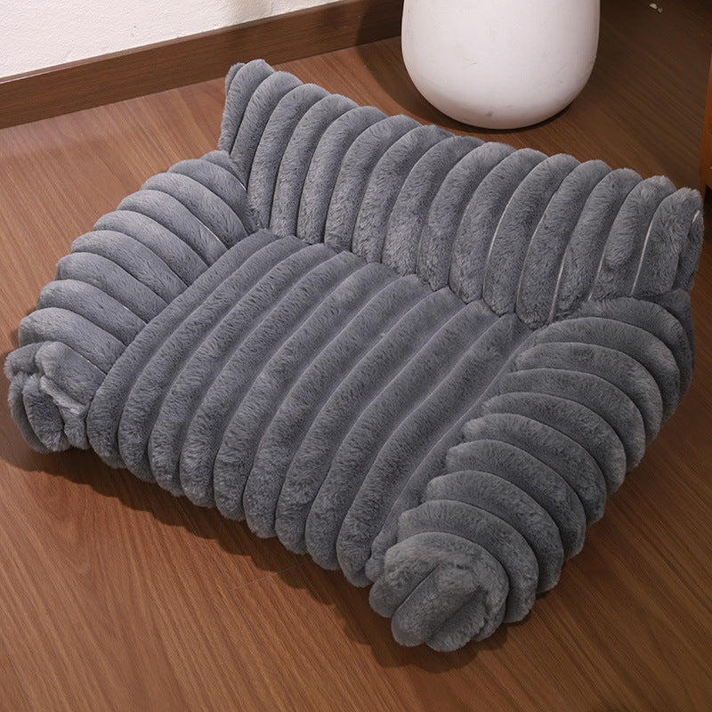 🐾✨50% OFF! 🐱🐶 Cozy Sofa Pet Bed – Ultra-Comfortable, Raised Bolster Edges & Super-Soft Ribbed Plush. Over 11,382 Happy Pets Sleeping in Style!✨