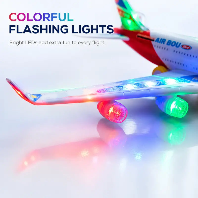 ✈️ 50% OFF NOW! 💡 Electric Model Aircraft with Sound & LED Lights – Realistic sounds, glowing lights & easy control – Perfect for indoor & outdoor fun ✨