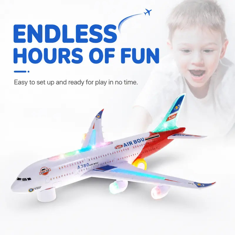 ✈️ 50% OFF NOW! 💡 Electric Model Aircraft with Sound & LED Lights – Realistic sounds, glowing lights & easy control – Perfect for indoor & outdoor fun ✨