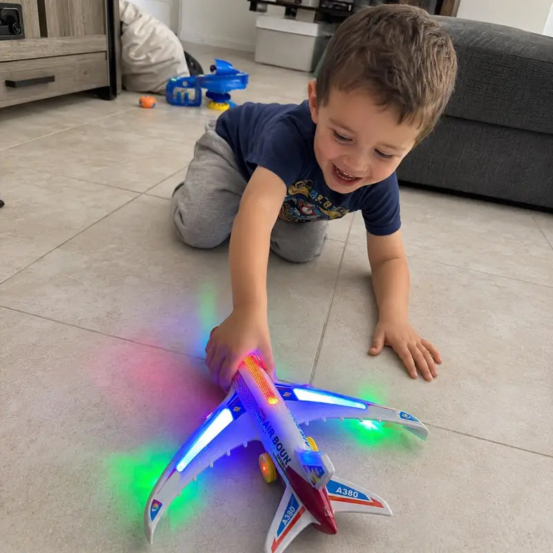 ✈️ 50% OFF NOW! 💡 Electric Model Aircraft with Sound & LED Lights – Realistic sounds, glowing lights & easy control – Perfect for indoor & outdoor fun ✨