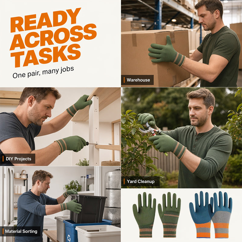 🧤Flexible Breathable Non‑Slip Work Gloves – Durable, Comfort‑fit, Multi‑scene 🛠️