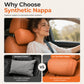 🛋️ 50% OFF NOW! 🚗 Ergonomic Car Headrest – 3D Neck Support, Slow Rebound Memory Foam & Nappa Leather – Say Goodbye to Neck Fatigue 🛌