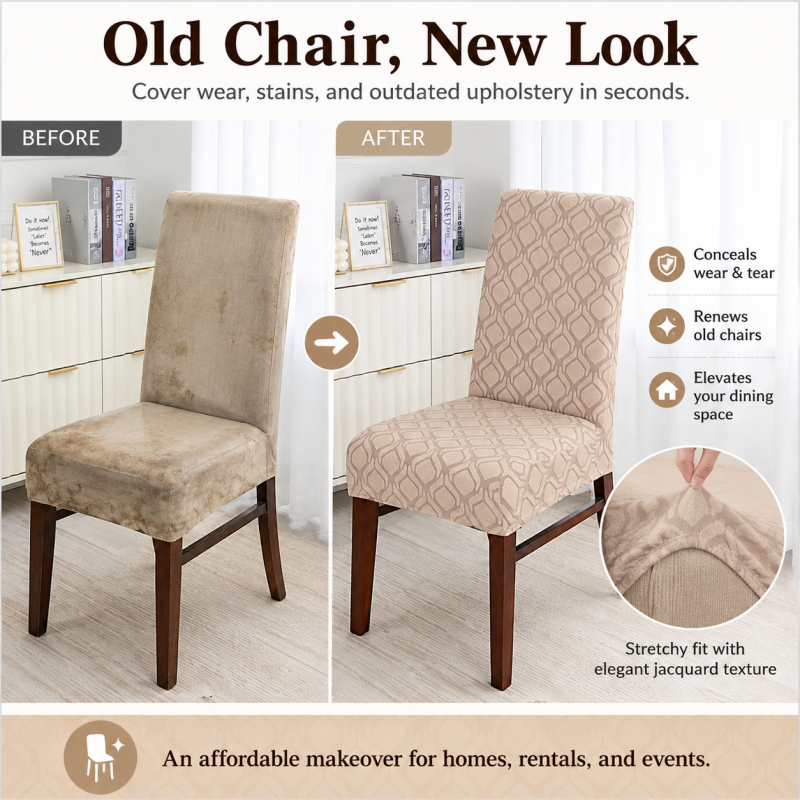 🪑 LIMITED‑TIME 50% OFF! ✨ Universal Stretch Chair Seat Covers – Stain‑Resistant, Non‑Slip, Washable Home Decor 🏡