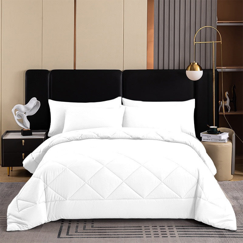 🛏️☁️Quilted Microfiber Duvet Set | Evenly Distributed Filling