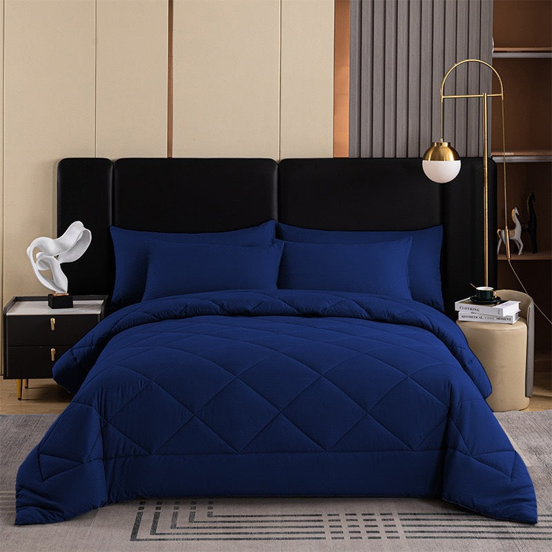 🛏️☁️Quilted Microfiber Duvet Set | Evenly Distributed Filling