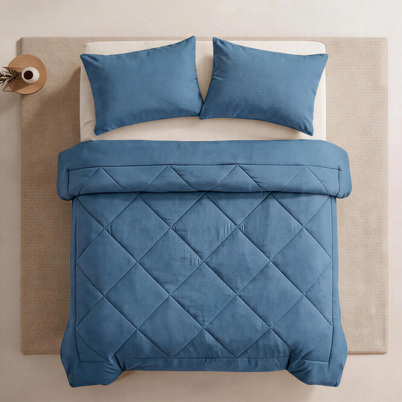 🛏️☁️Quilted Microfiber Duvet Set | Evenly Distributed Filling