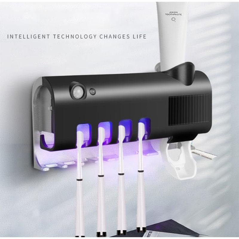 🎉 2026 Sale — Over 33,000 Sold!🦷 Wall‑Mounted UV Toothbrush Sanitizer‑No‑Drill 3‑in‑1 Bathroom Holder 🚿