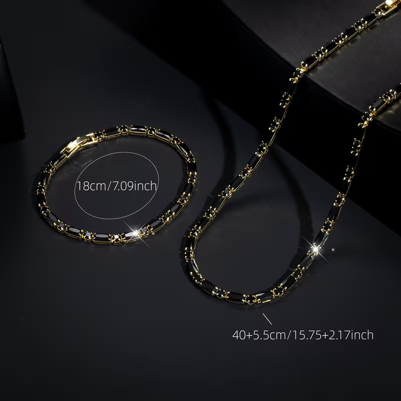 🔥 LIMITED-TIME 50% OFF 💎Cubic Zircon Men's Jewelry Set – Bold Street Luxe Style for Guys ✨