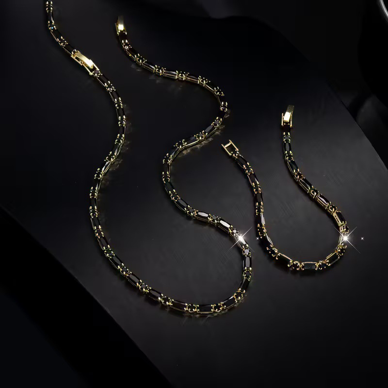🔥 LIMITED-TIME 50% OFF 💎Cubic Zircon Men's Jewelry Set – Bold Street Luxe Style for Guys ✨