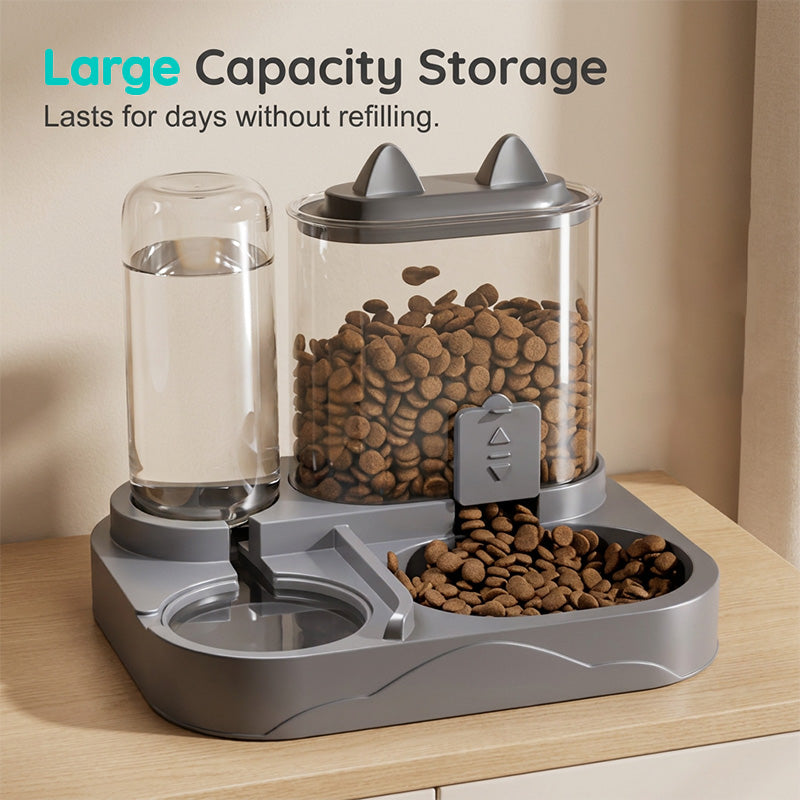 2-in-1 Pet Feeder and Water Dispenser