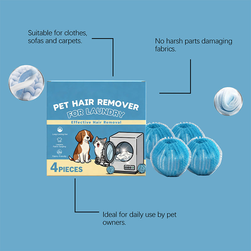 ⏳🔥LIMITED-TIME 50% OFF! ⏰Reusable Pet Hair Remover Laundry Balls