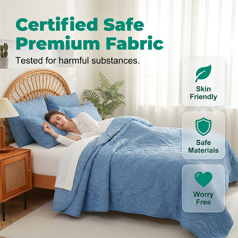 ⏳🔥LIMITED-TIME 50% OFF! ⏰Solid Color 100% Cotton Bedding 4-Piece Set