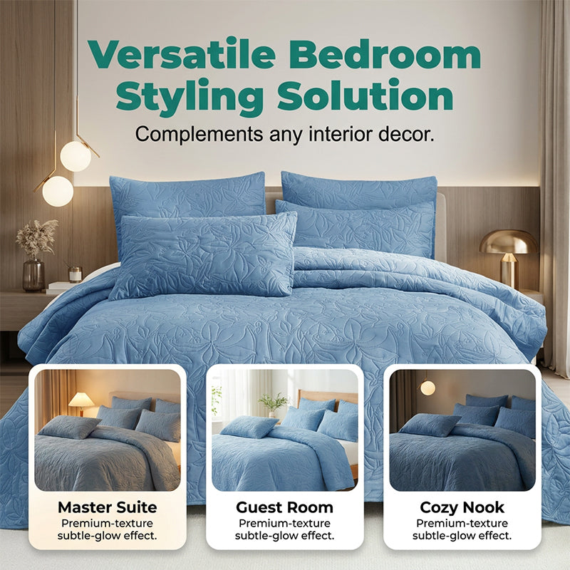 ⏳🔥LIMITED-TIME 50% OFF! ⏰Solid Color 100% Cotton Bedding 4-Piece Set