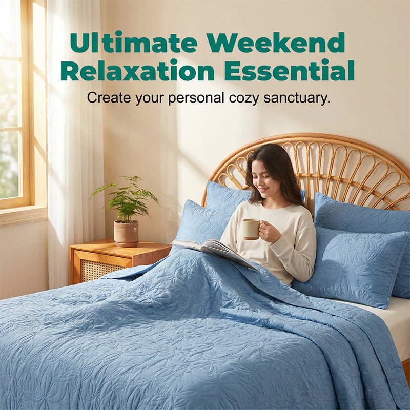 ⏳🔥LIMITED-TIME 50% OFF! ⏰Solid Color 100% Cotton Bedding 4-Piece Set