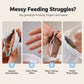 🎉 2026 Sale — Over 19,700 Sold!🐱Mess‑Free Ergonomic Cat Strip Puree Feeder ✨