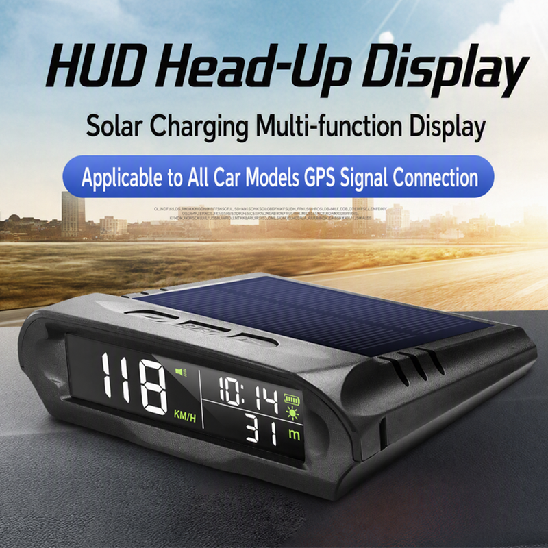 🎉 2026 Sale — Over 24,000 Sold!🚗 Solar GPS Head‑Up Display‑Auto Brightness Speed Warning HUD ☀️