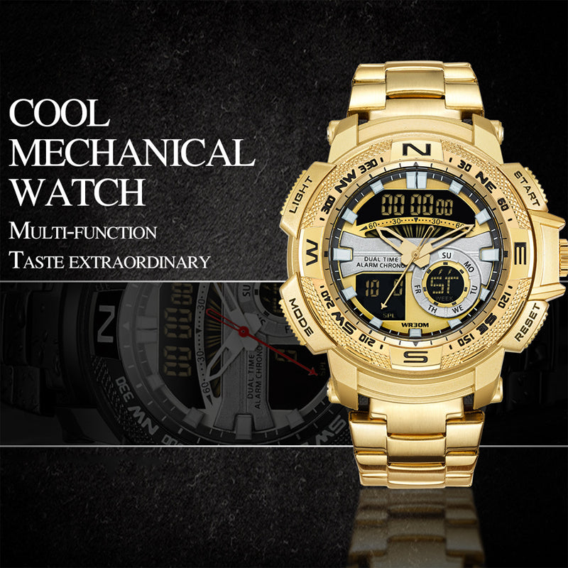 ⏳Time-Limited Special⏰Men's Dual‑Display Sports Watch – Analog‑Digital, 3ATM Waterproof, Multi‑Function ✨