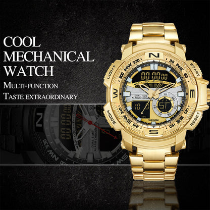⏳Time-Limited Special⏰Men's Dual‑Display Sports Watch – Analog‑Digital, 3ATM Waterproof, Multi‑Function ✨