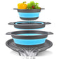 🥗 LIMITED-TIME 50% OFF! ✨ 3-Piece Collapsible Colander Set – With Draining Base, Space Saving, For Fruit Veggies Pasta 🧺