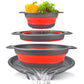 🥗 LIMITED-TIME 50% OFF! ✨ 3-Piece Collapsible Colander Set – With Draining Base, Space Saving, For Fruit Veggies Pasta 🧺
