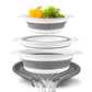 🥗 LIMITED-TIME 50% OFF! ✨ 3-Piece Collapsible Colander Set – With Draining Base, Space Saving, For Fruit Veggies Pasta 🧺