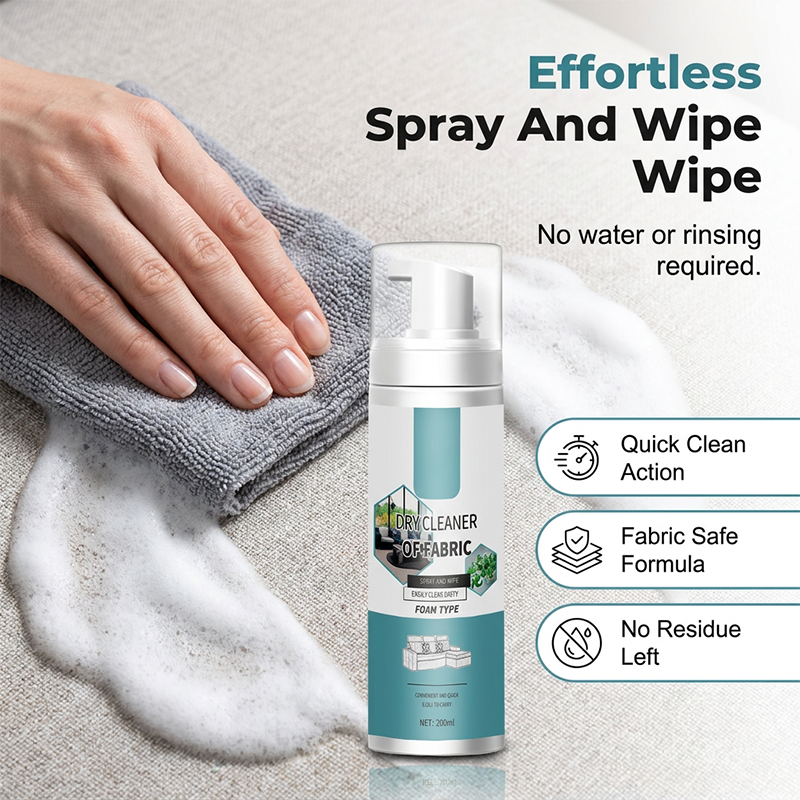 🧼50% OFF NOW! Lift Stains Instantly! No-Rinse Quick-Dry Fabric Foam Cleaner‑Portable Upholstery Stain Remover for Sofa, Carpet & Fabric Cushions