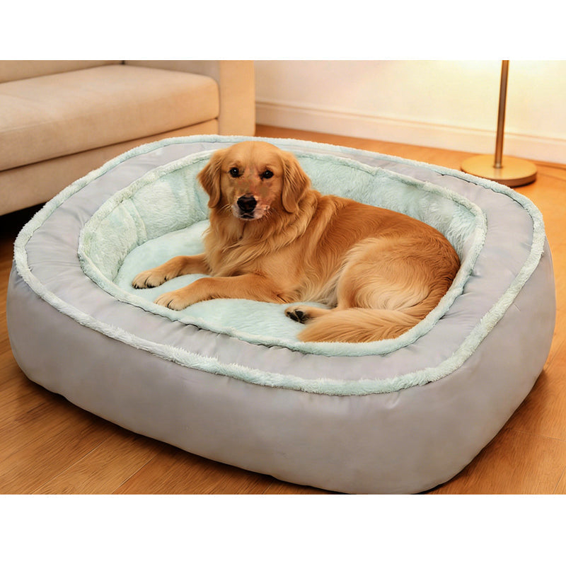 📢📢50% OFF !! ⏰ All‑Season Ergonomic Comfort Pet Bed – Snug, Breathable, Cozy ✨