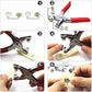 ✂️🧵DIY Button‑Sewing Kit – Rust‑Proof Copper Snaps, Hand Plier, Multi‑Color🧰