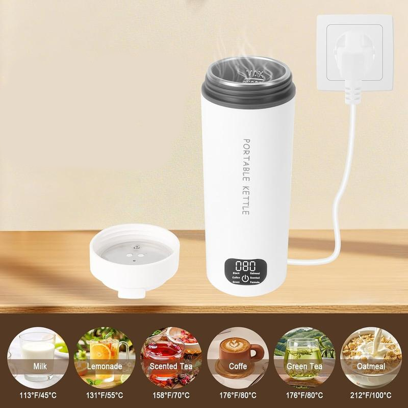 🔥 50% OFF NOW! ☕ Portable Electric Kettle – 6 Temp Settings, 304 Stainless Steel & Triple Anti-Scald – Brew Coffee, Tea & Formula Anywhere 🧊