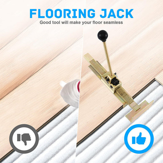 🔧✋Ratcheting Flooring Plank Jack | Pull and Align Planks for Tighter Floor Seams
