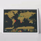 🌍 Scratch-off World Map Travel Journal | Scratch off your travel routes, stylish wall decor & the perfect gift for world travelers!