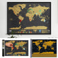🌍 Scratch-off World Map Travel Journal | Scratch off your travel routes, stylish wall decor & the perfect gift for world travelers!