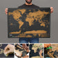 🌍 Scratch-off World Map Travel Journal | Scratch off your travel routes, stylish wall decor & the perfect gift for world travelers!