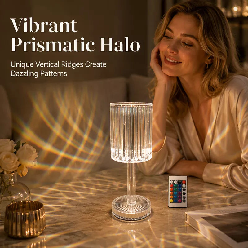 ⏳🔥LIMITED-TIME 50% OFF! ⏰Acrylic Touch Rose Crystal Table Lamp