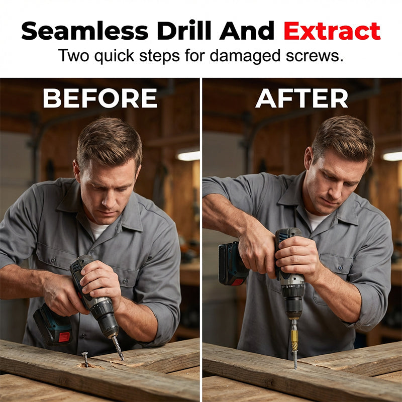 ⏳🔥LIMITED-TIME 50% OFF! ⏰High-Speed Steel Bolt & Screw Remover Kit🔩