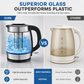 ☕2L Large Capacity Glass Electric Kettle with Automatic Shut Off and Overheat Protection✨