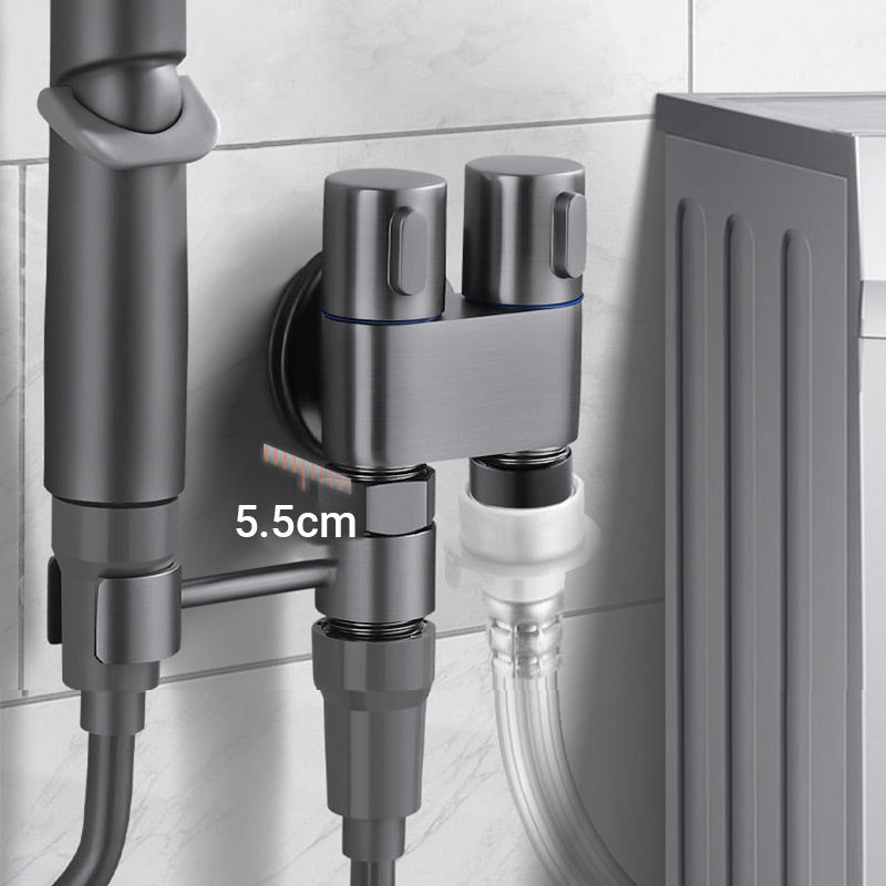 🚿 50% OFF NOW! 🔧 Dual Control Valve & Bidet Sprayer – High-Pressure Spray, Brass Explosion-Proof Body & 1-In-2-Out Design 🛁